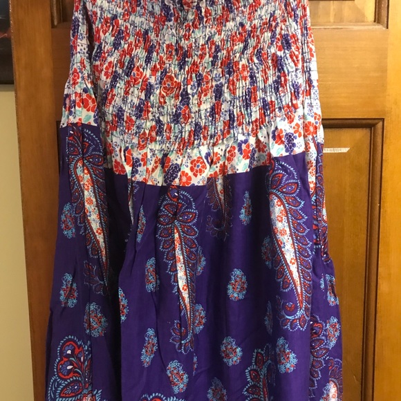Boho Strapless Dress - Picture 2 of 3
